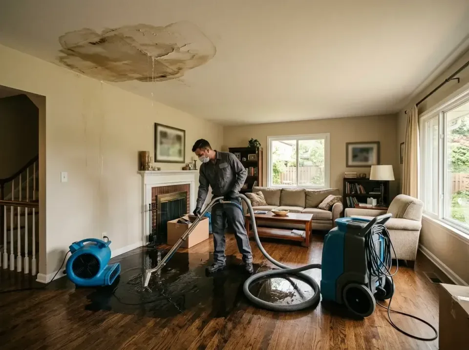 attic-pipe-burst-ceiling-drip-008 — frequently asked questions, Water Damage Restoration & Carpet Care in Winona, MN